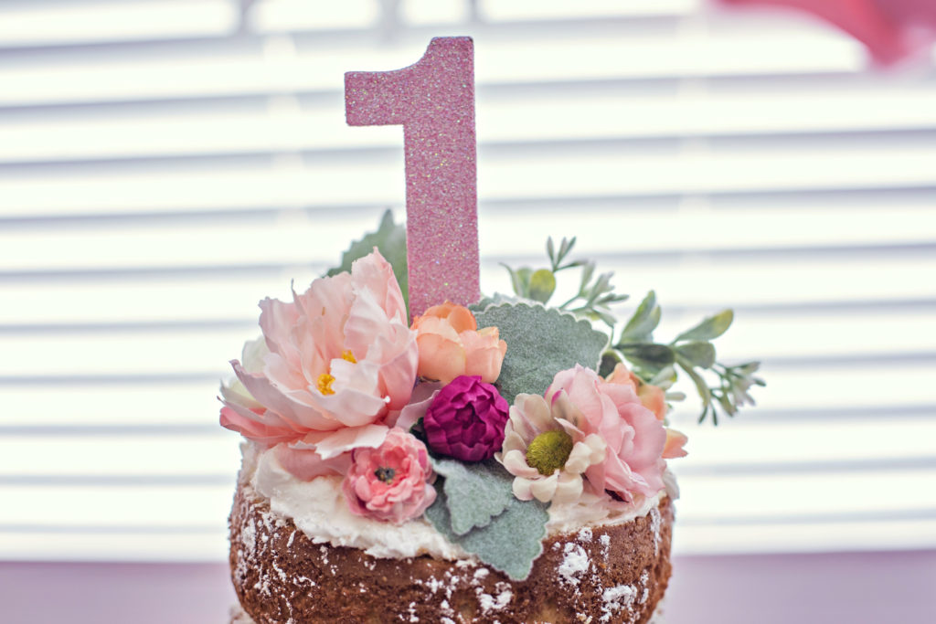 Whimsical Woodland First Birthday Cake