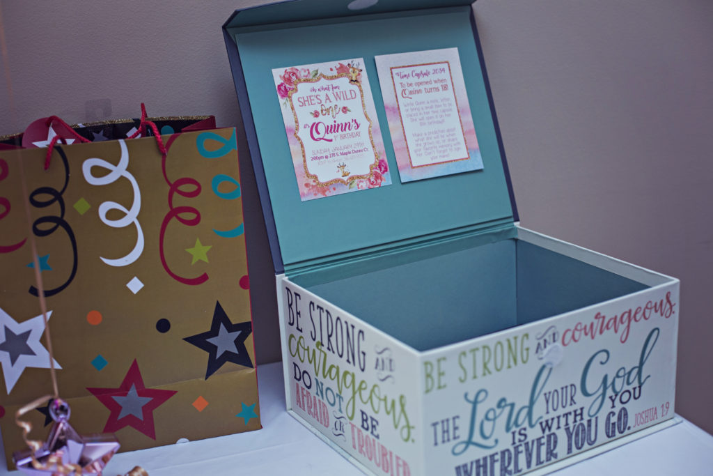 first birthday time capsule box