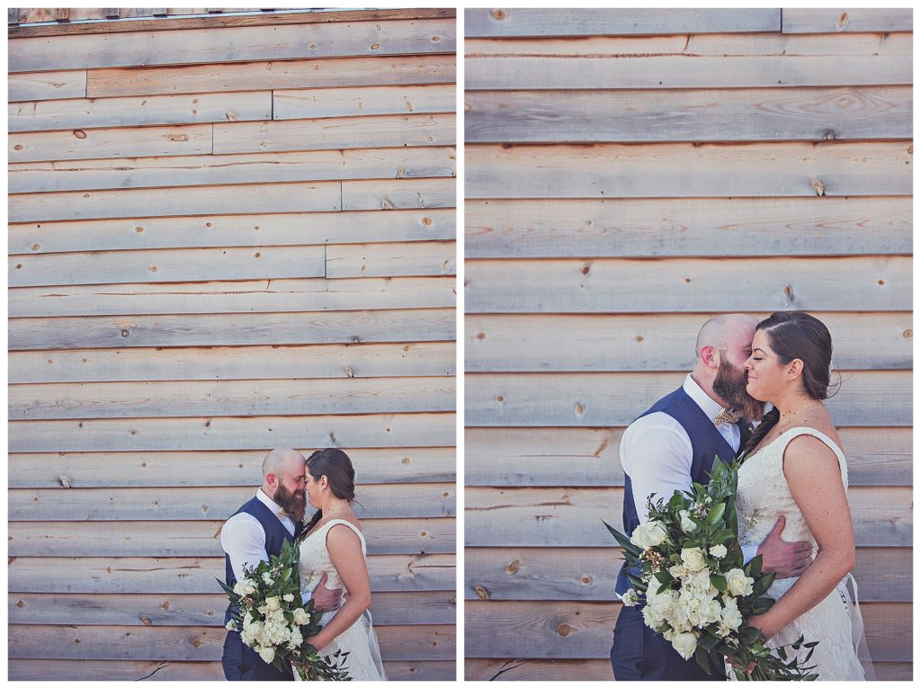 bride and groom outdoor photos on wedding day