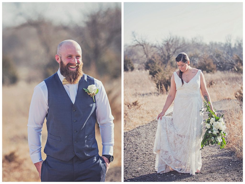 bride and groom photos on wedding day