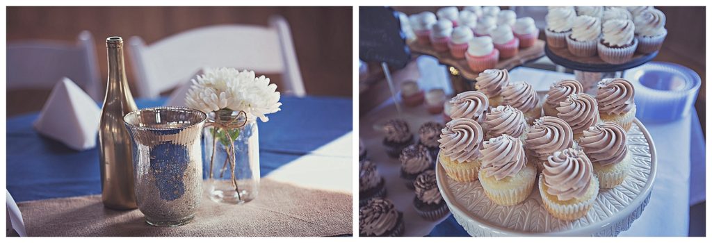 details of center pieces during wedding