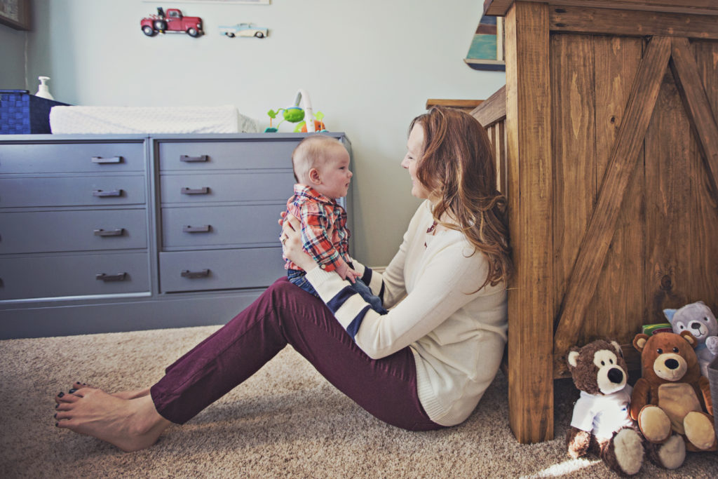 wichita lifestyle session with mom & baby