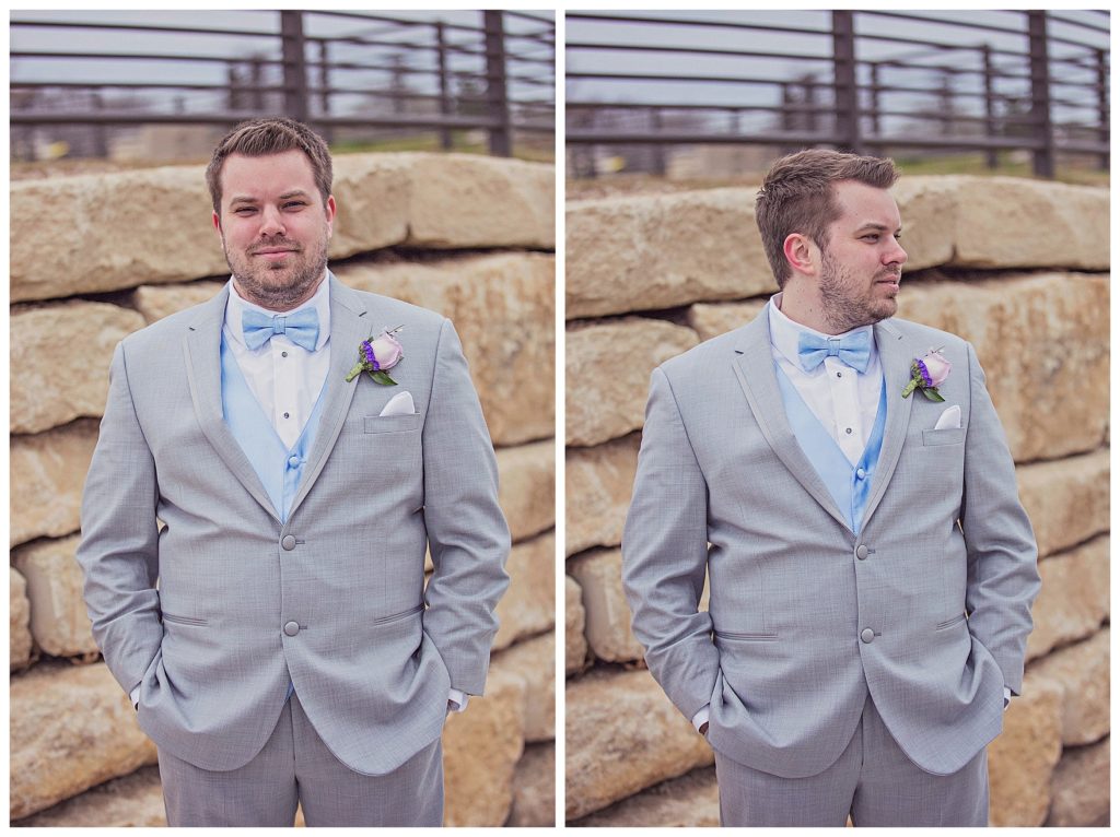 the groom on his wedding day