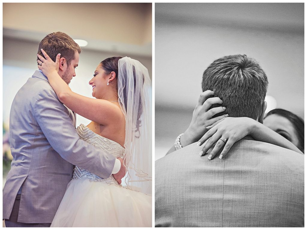 bride and grooms first dance