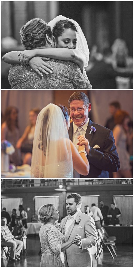 mother daughter, father daughter and son and mother dance