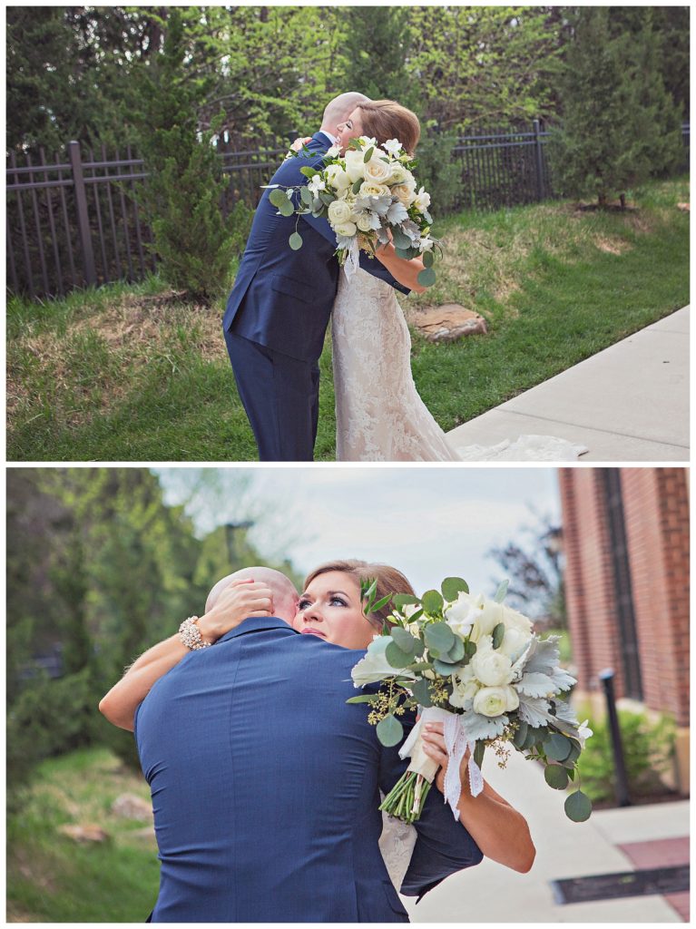 candids of the bride and groom