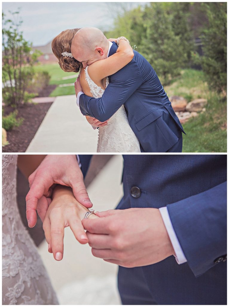 candids of the bride and groom