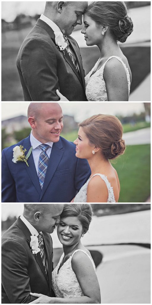 candid shots of the bride and groom
