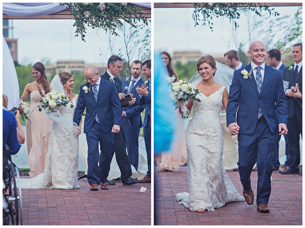 bride and groom after saying i do