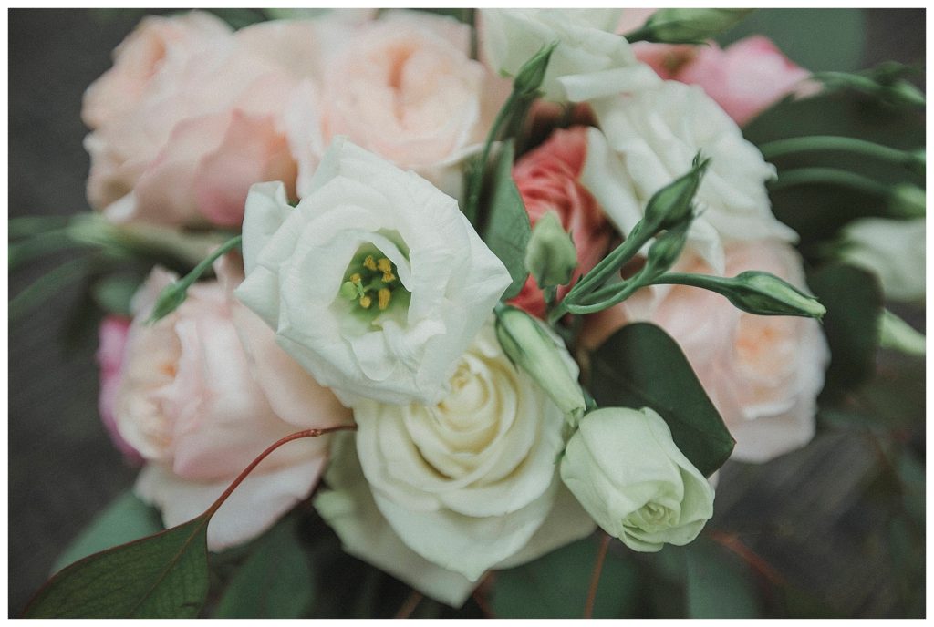 soft blush wedding flowers
