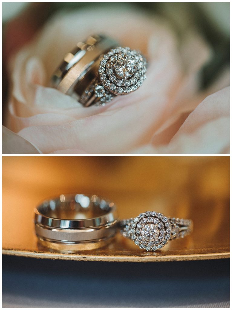 details shots of the wedding rings