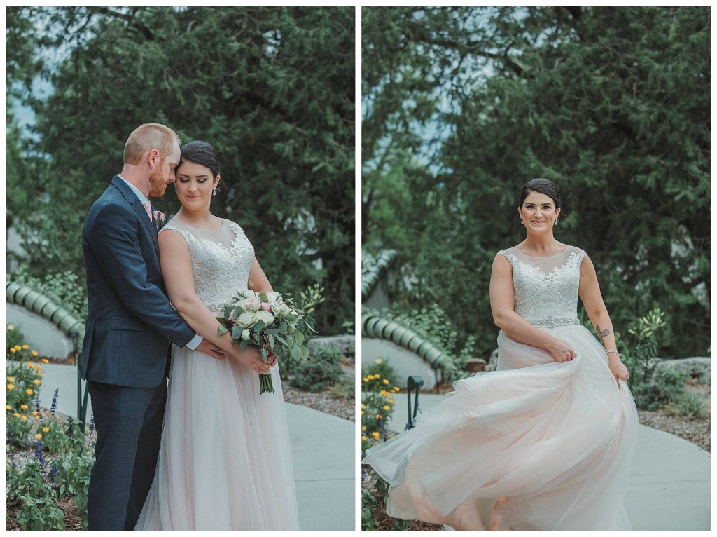 bride and groom in a authentic pose