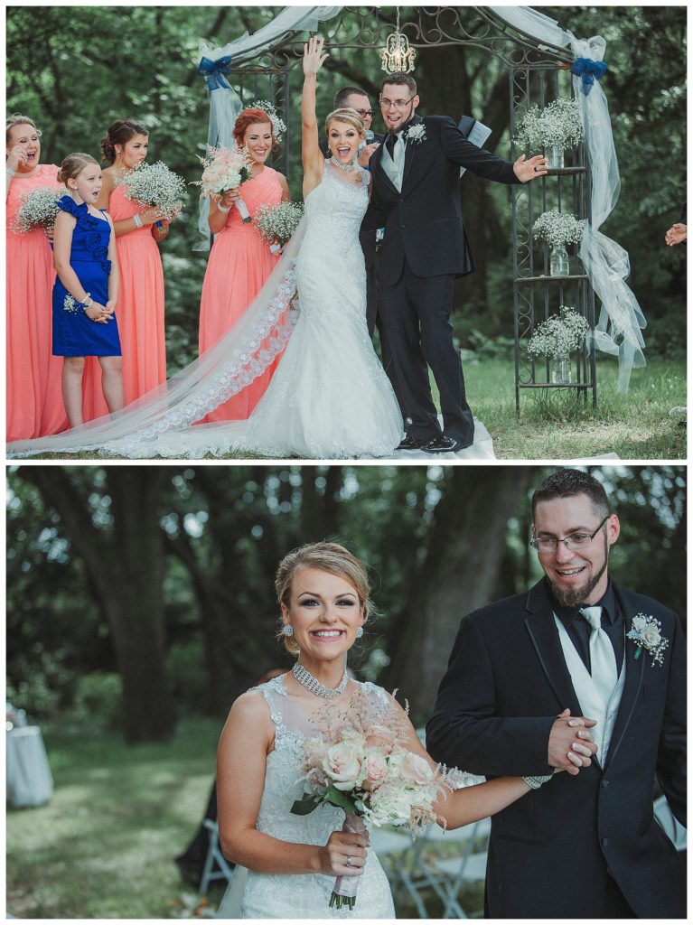 bride and groom after the ceremony