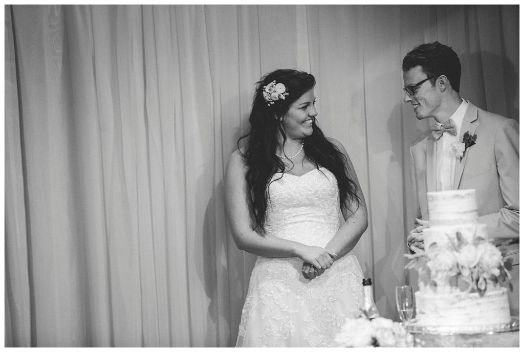 bride laughing at her groom