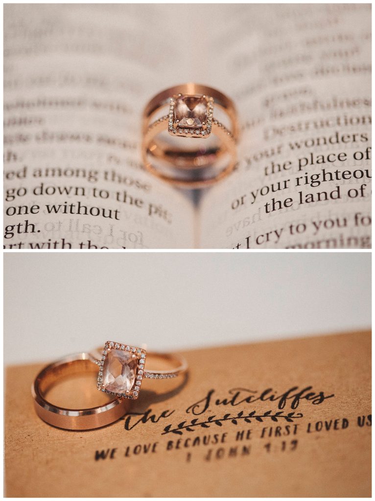 details of rings on bible