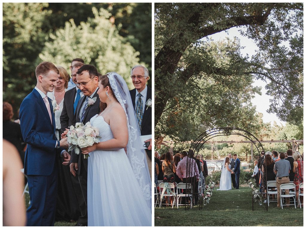 outdoor wedding ceremony