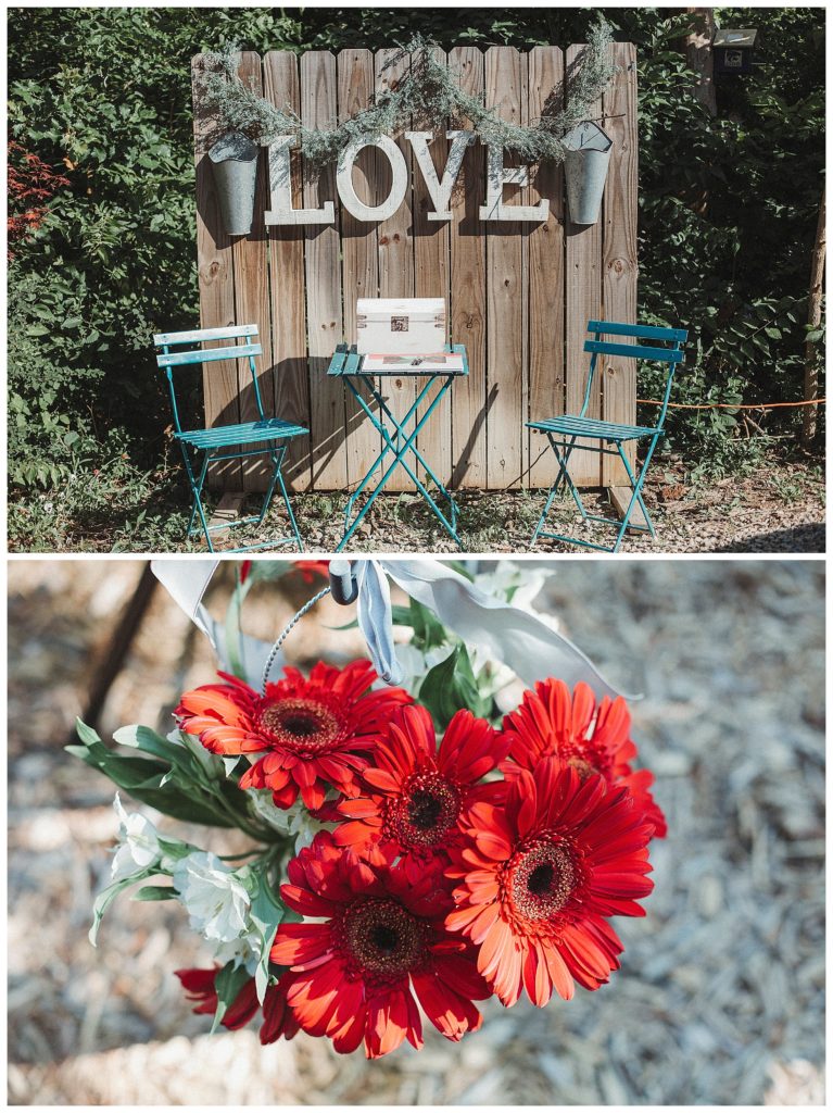 guest table sign in at ceremony