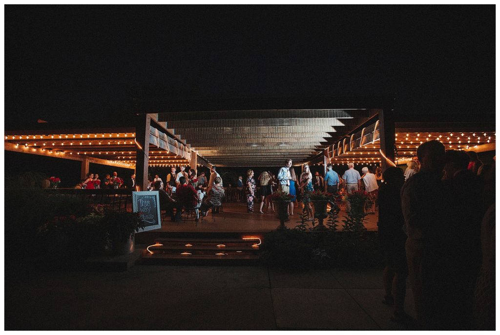 outdoor reception area