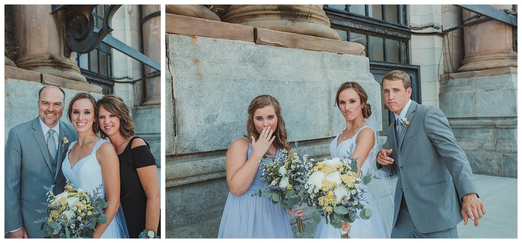bride with her family