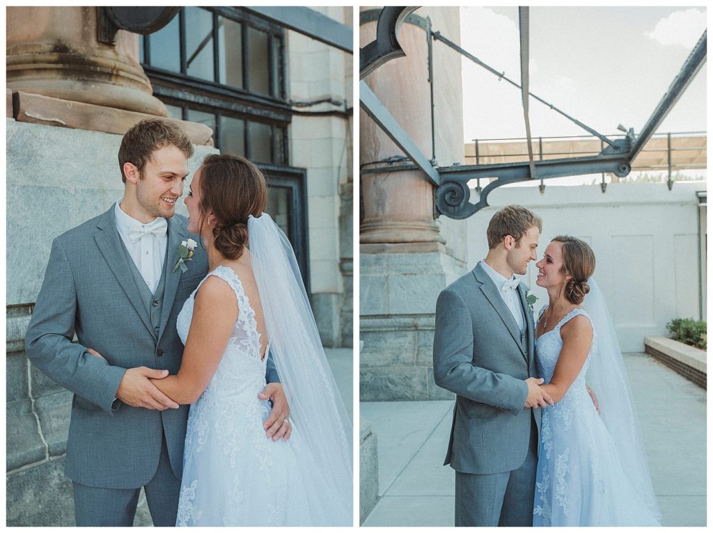 groom with his bride