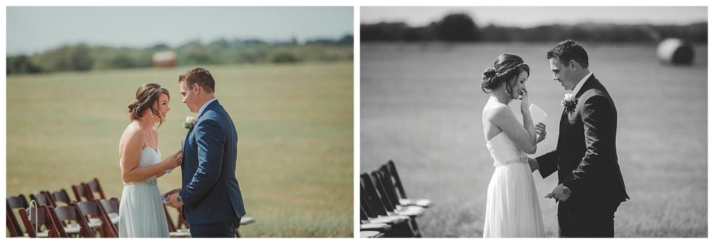groom seeing his bride for the first time