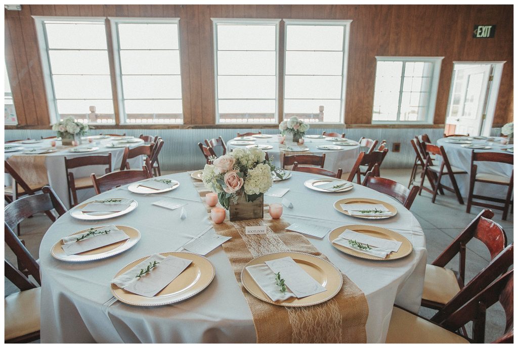 table decor for barn wedding