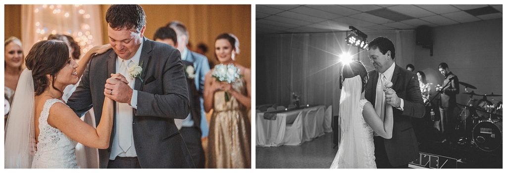 bride and groom's first dance