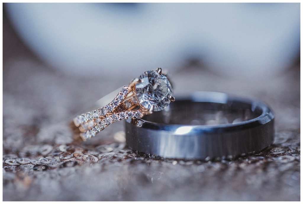 details of the wedding rings
