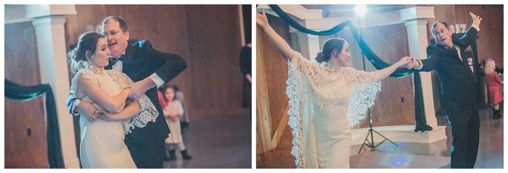 bride and father dancing their first dance