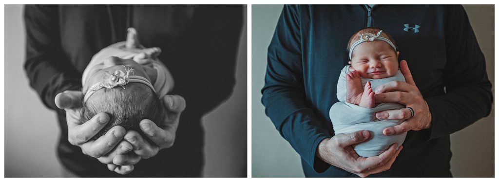 newborn girl with first time parents