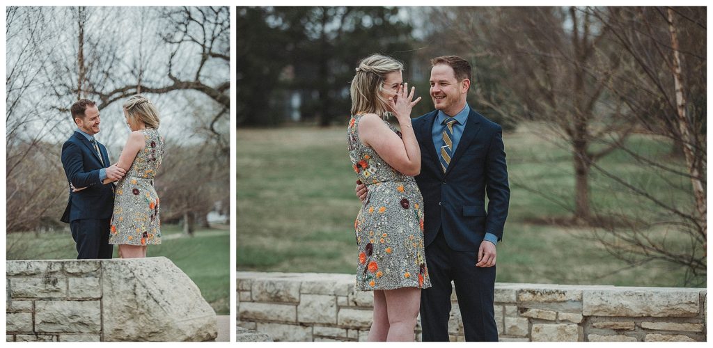 groom and brides first look